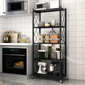 Kitchen Wall Rack Iron Rack Store Display Light Duty Metal Storage Shelf thumbnail-1