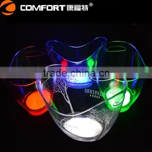Eco-Friendly Feature Cheap Clear Acrylic Led Beer Bucket thumbnail-6