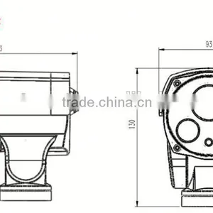 IP66 Waterproof Bullet Ptz ip Camera Camera, Adjust for Pan/Tilt/Zoom,outdoor ip Camera thumbnail-4