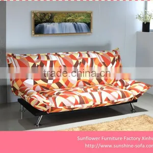 Fabric Convertible Handrest Sofa Bed thumbnail-1