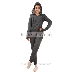 Women Dance Wear, Dance V Neck Thumb Hole Hoodie Top, Ballet Dance Warmer thumbnail-3
