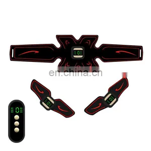ABS Abdominal Muscle Trainer EMS Stimulator Toning Belt Smart Fit Training Set thumbnail-2