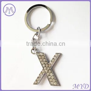 Custom Zinc Alloy Enamel Letter A Keychain thumbnail-4