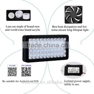 120W Aquaponics Dimmable Coral Reef Sunrise Aquarium Tank Full Spectrum Led 6500k Lighting WiFi Par38 Led Aquarium Light thumbnail-5