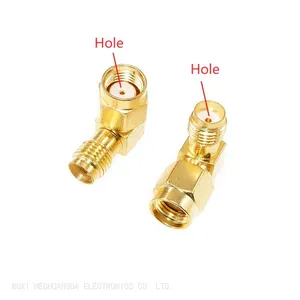 Right Angle RF Coaxial Adapter SMA-JKW Connector Bend 90 Degree thumbnail-1