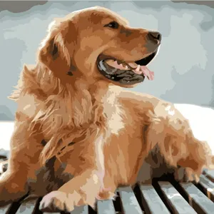 Pet Paint by Numbers Custom Paint By Number thumbnail-1