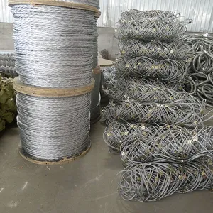 Cost-Effective Woven Galvanized Steel Rope Mesh With Bending/Welding/Cutting Services for Rockfall Protection on Rural Roads thumbnail-5