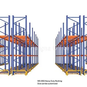Double Deep Selective Pallet Rack Hochdichte-Lagerung mit 1500 kg, einstellbarer Balken - Bei gleichem Grundriss 40 % mehr Paletten thumbnail-1