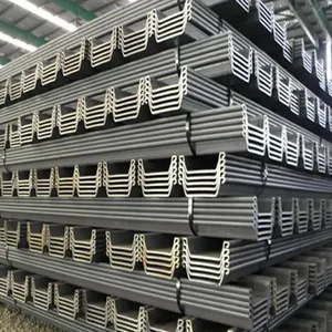 U-Shaped Cold-Formed Galvanized Hot-Rolled Steel Sheet Piles Q235B Grade AiSi Standard Model N-008 Steel Sheet Pile thumbnail-1
