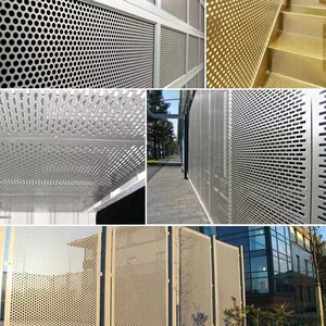 Galvanized Hexagon Perforated Metal Sheet for Facade Wall Cladding thumbnail-3