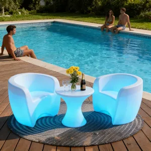 Modern Waterproof Bar Tables and Chairs for Hotel & Living Room Use Commercial Grade Indoor/Outdoor Activity Furniture thumbnail-5