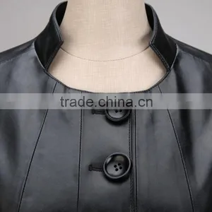 Italian Imported Black Leather Jackets for Women thumbnail-4