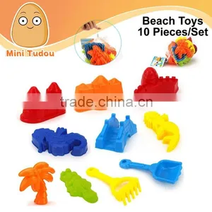 Wholesale Beach Toys Beach Sand Molds Kids Toys 10 PCS/Set thumbnail-1