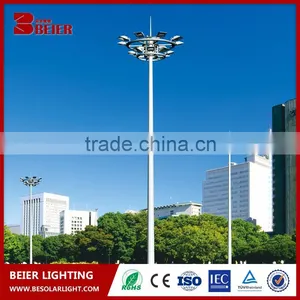 30m High Mast Light 400W High Pressure Sodium Lamp Installed in Airport Highway Plaza thumbnail-1