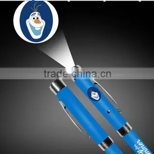 Aluminum Led Customed Logo Projector Pen Light to Promotion Led Ballpoint Projector Pen Light With Halloween thumbnail-1