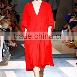 2017 Spring Hot Selling Women Dress Drapey Viscose Rayon 120D*40S Twill Fabric thumbnail-6