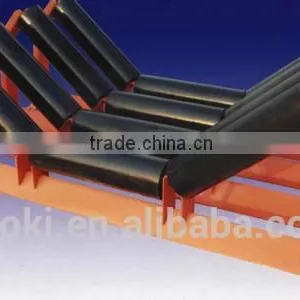 Dia 108mm Conveyor Belt Carrier Roller Drum Return Roller With Bracket thumbnail-1