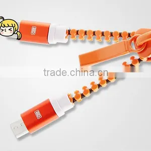 2 in 1 Zipper Usb Cable for Mobile Phone Fast Charging & Sync Data Cable thumbnail-3