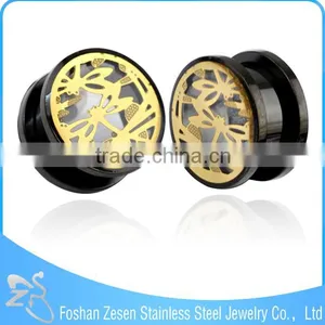 TP011440 Latest Fashion Black Plated Teenage Extender Ears Piercing Jewelry thumbnail-2