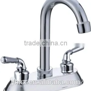 4" Chrome Plastic Bathroom ABS Faucet thumbnail-1