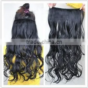 Hot Sell New Design Fashion One Piece Clip in Remy Hair Extension thumbnail-1