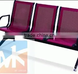 Modern Popular Beautiful Steel 3-seater Waiting Room Chairs Used for Public thumbnail-1