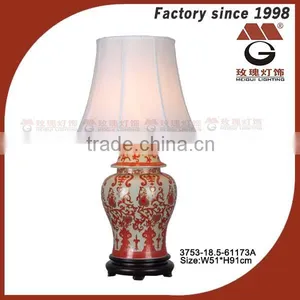 Antique Porcelian Big Lobby Table Lamp thumbnail-1