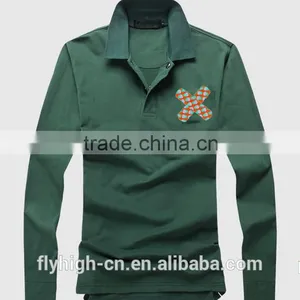 New Style Casual Long Sleeve Unisex Polo T Shirt thumbnail-2