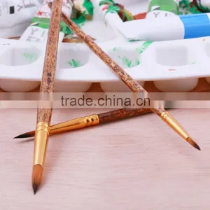 Wholesale 2015 New High Quality Student Art Brush Set 3 Pieces Nylon Hair Artist Paint Brush Set thumbnail-5