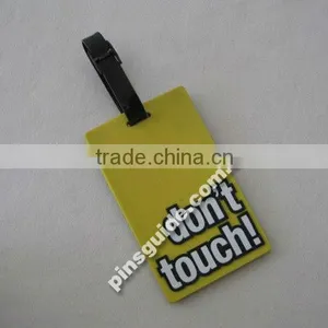 Professional Manufacturer Customised Logo Personality Soft PVC Name Tag For Travel Agent Gifts thumbnail-1