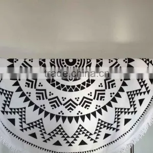 Custom Printing Round Beach Towel for the European Market thumbnail-4