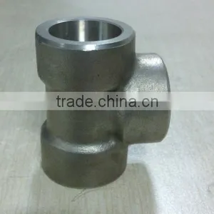 STD Stainless Steel Socket Weld Forged Tee / Coupling thumbnail-1
