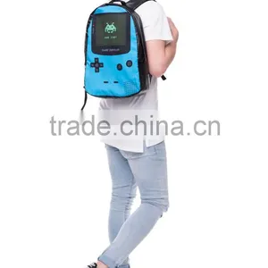 High Quality 3D Print Wholesale Polyester Fashion Girls Backpack Bag thumbnail-2