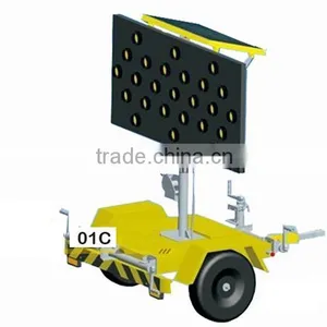 Solar LED Sign Trailer/Road Solar LED Sign Trailer thumbnail-1