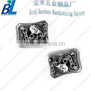 Die Casting Skull Cufflinks With Silver Plating thumbnail-1