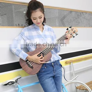 30inch Koa Body Electric Ukulele Bass,4 Strings 30" Hawaii Bass With Aquila Strings thumbnail-6