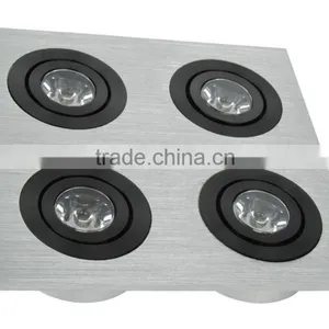 4*1W Bridgelux Aluminum Square Led Downlights thumbnail-6