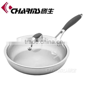 Charms Induction Bottom Stainless Steel No Oil Rectangular Cast Iron Outdoor Frying Pan thumbnail-1