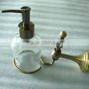Antique Bronze Elegant Brass Twisted Wall Mounted Soap Dispenser Liquid Soap Bottle Bathroom Accessories thumbnail-1