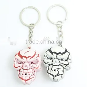 Custom Plastic Skull Led Light Keychain thumbnail-1