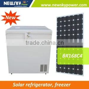 238L New Product Solar Refrigerator Freezer AC/DC12v/24v Solar Chest Freezer 12v Fridge Freezer thumbnail-1