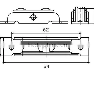Adjustable Window Nylon Roller For PVC Window thumbnail-6