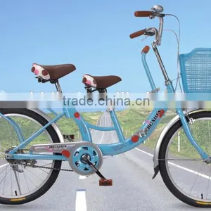 22 Inch Tandem Bike / Single Speed Tandem Bicycle / Bicycle for Mom and Baby thumbnail-1