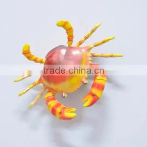 3 Inch Pearl Powder Plastic Magnetic Crab, Wholesale Souvenirs thumbnail-3
