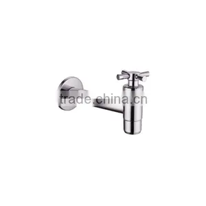 In Wall Brass Water Tap Chrome Finish Bibcock Faucet Bibcock Basin & Tub Sink Bibcock With Cheap Price thumbnail-1