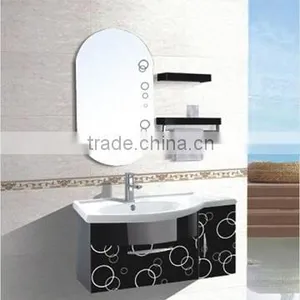 Classic Black Simple Stainless Steel Bathroom Vanity thumbnail-1