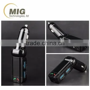 New Wireless Car Charger Bluetooth Handsfree Car Kit FM Transmitter thumbnail-5