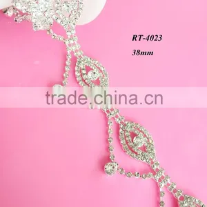 Wonderful Surprise Fashion China Wholesale Crystal Rhinestone Trimming Chain ForJewelry Decoration(RT-4023) thumbnail-1