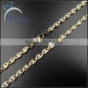 Latest Design Beautiful Long Hip Hop Pearl Necklace for Women thumbnail-1