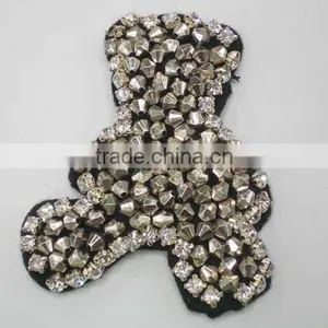 Bear Shape Fabric Costume Brooch thumbnail-1